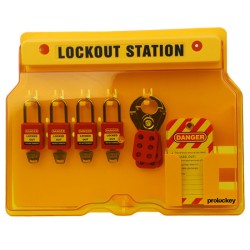 Trạm quản lý LOTO treo tường 5 móc PROLOCKEY LS01