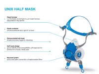 Bán mặt nạ phòng độc Sorbent UNIX