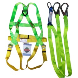 Bộ dây an toàn toàn thân và giảm sóc 2 móc thép Adela H4501+WF-32