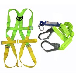 Bộ dây an toàn toàn thân và giảm sóc 2 móc thép Adela H4501+WF-32