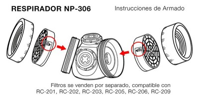Mặt nạ phòng độc nửa mặt Blue Eagle NP306