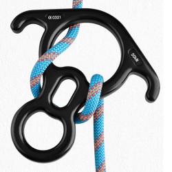 Dụng cụ hạ dây cứu hộ có tai khóa bằng nhôm hợp kim 40KN Adela AF-79