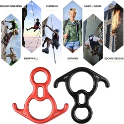 Dụng cụ hạ dây cứu hộ có tai khóa bằng nhôm hợp kim 40KN Adela AF-79