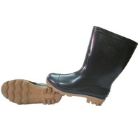 Ủng nhựa đen đế nâu TGP-DV228