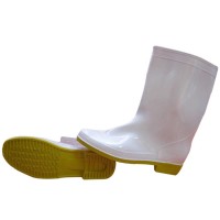 Ủng nhựa trắng đế vàng TGP-TV015