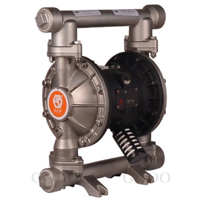 Máy bơm màng khí nén cao su thân Inox316 GODO QBY3-40