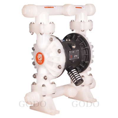 Máy bơm màng khí nén cao su thân nhựa PP GODO QBY3-40