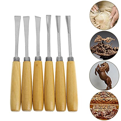 Bộ đục chạm khắc gỗ chuyên nghiệp 6 cái CENTURY LU 6CDKBS