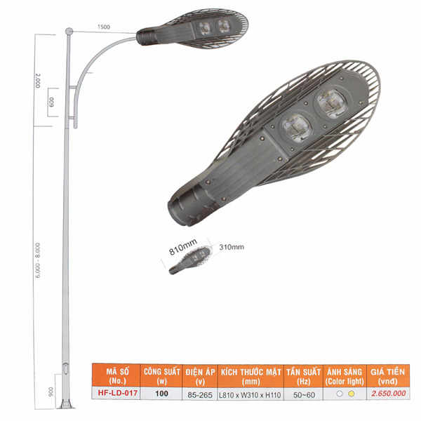 Đèn đường LED HUFA HF LD 017 1