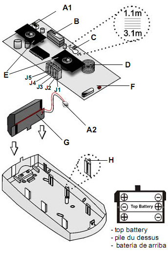 Cảm biến hồng ngoại không dây Paradox PMD75 5