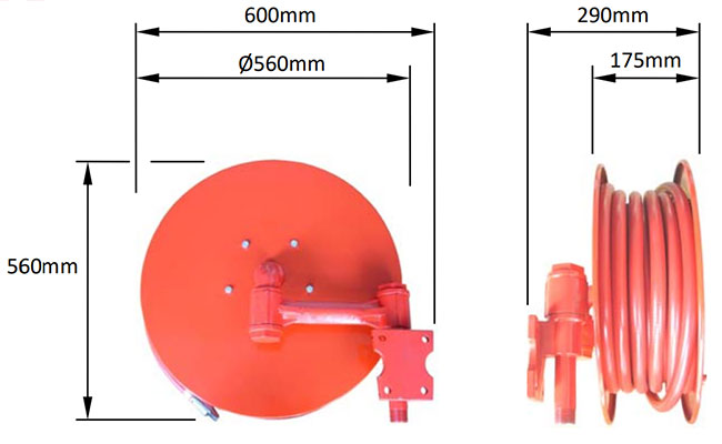 Cuộn vòi chữa cháy tự rút MULTRON HR501 25 1