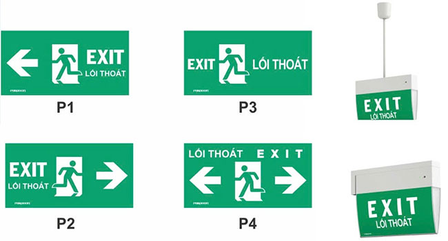 Đèn Exit thoát hiểm PEXK26U 4