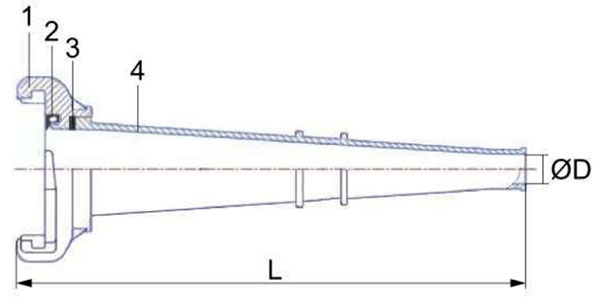 Lăng phun chữa cháy DN65 SHINYI NZWH 0065