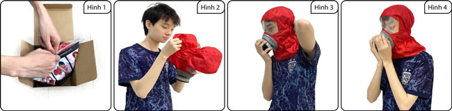 Mặt nạ phòng độc thoát hiểm khi có cháy nổ EFIRE EH60 4