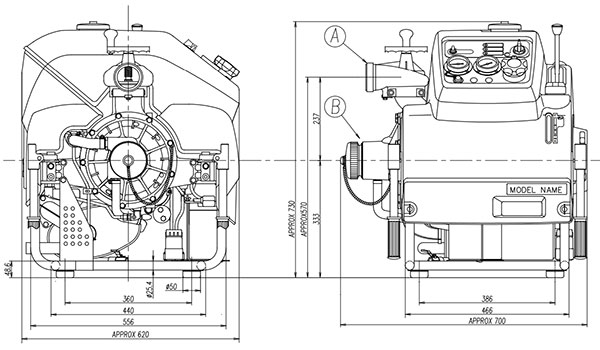 Máy bơm chữa cháy di động 30kW TOHATSU VC72AS 4