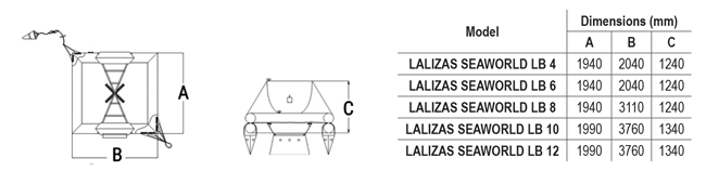Phao bè cứu sinh tự thổi LALIZAS SEAWORLD LB 1
