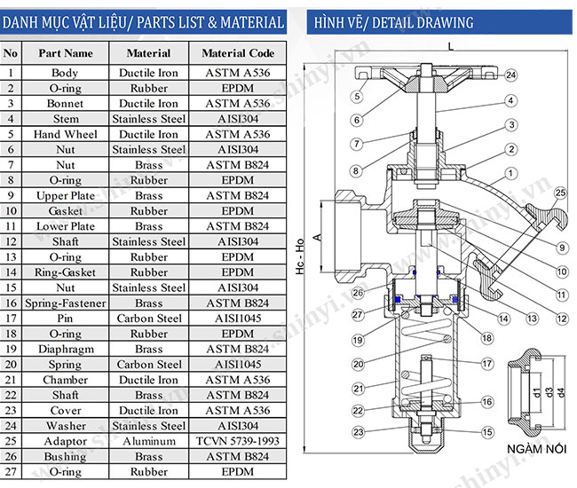 VAN GÓC KÈM GIẢM ÁP PCCC DN50 SHINYI FHPA 0050 2