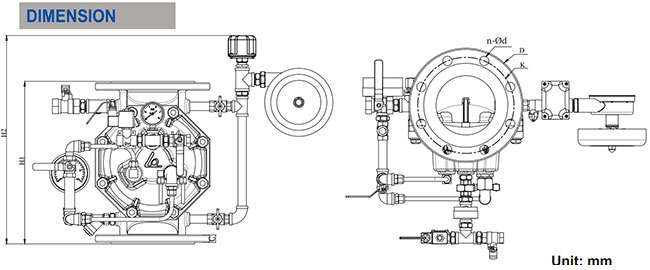 Van xả tràn PCCC DN150 SHINYI DGVX 0150