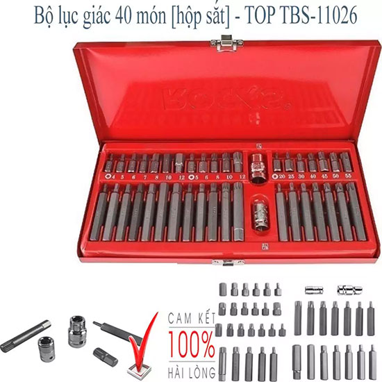 Bộ lục giác hoa thị 40 món TOP TBS 11026 2