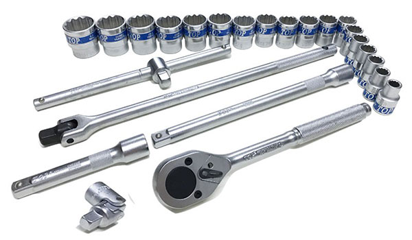 Bộ tuýp đầu bông hệ inch 24 chi tiết TOP KW S424D SAE 1