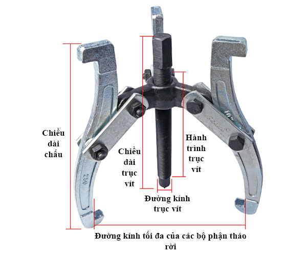cảo 3 chấu 4 inch Asaki AK 1038