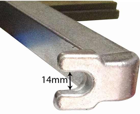 Cảo bạc đạn chữ H thân 250mm lỗ chân 14mm LICOTA ATB 1144B