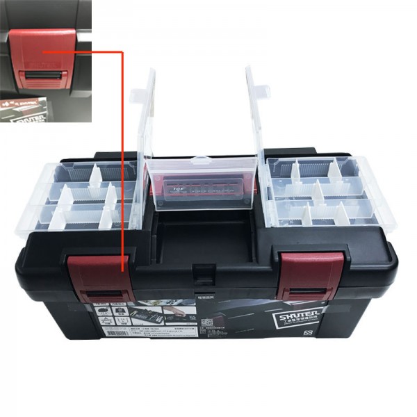 Hộp dụng cụ cầm tay 11L với 1 khay và 2 hộp lưu trữ di động Top TB-905