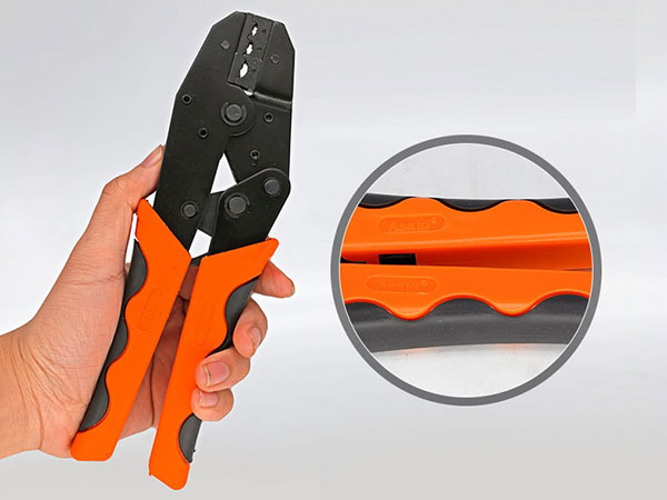 Kềm bấm đầu cosse tròn bọc nhựa 0 5 6 0mm2 Asaki AK 9120 4