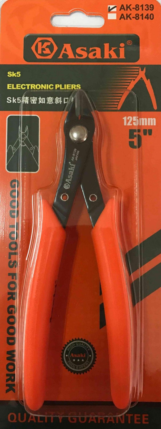 Kềm cắt chân mạch điện tử 125mm Asaki AK 8139 1