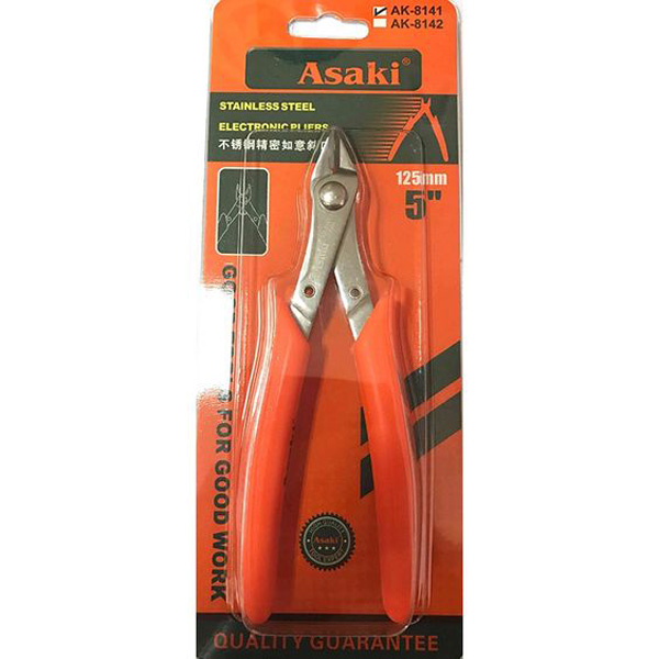 Kềm cắt chân mạch điện tử 125mm Asaki AK 8141 1