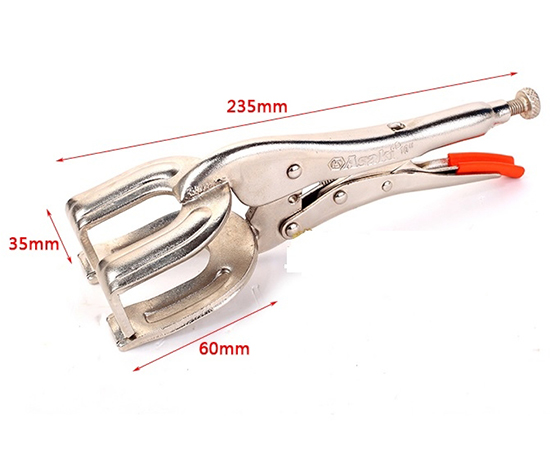 Kềm chết bấm hàn mỏ quặp 250mm ASAKI AK 827 1