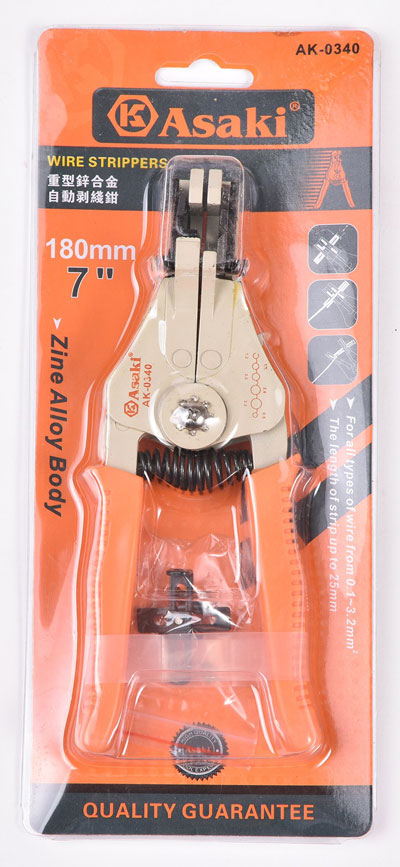 Kềm tuốt dây điện tự động 0 5 3,2mm2 Asaki AK 0340 1