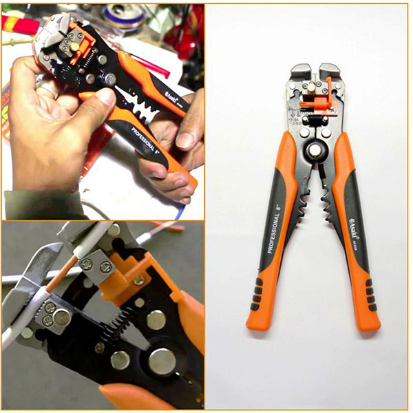 Kìm tuốt dây điện tự động đa năng 200mm Asaki AK 0339 3