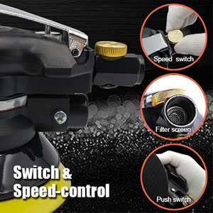 Máy chà nhám tròn phi 125mm bằng khí nén TOP PAS 10027 15 10