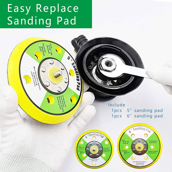 Máy chà nhám tròn phi 125mm bằng khí nén TOP PAS 10027 15 5