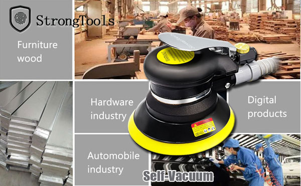 Máy chà nhám tròn phi 125mm bằng khí nén TOP PAS 10027 15 6