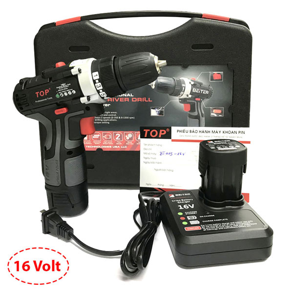 Máy khoan bắt vít dùng pin Top BT415 16V 2