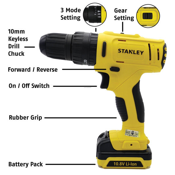 Máy khoan động lực pin Stanley SCH 12S2 1