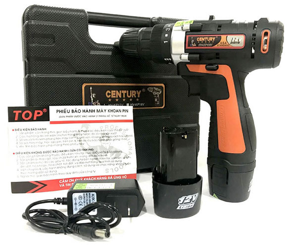 Máy khoan vặn vít dùng pin 12V Century HV KP12V 2