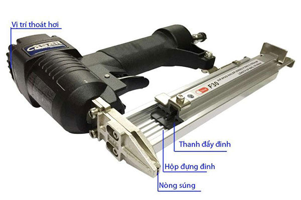 Súng bắn đinh bằng hơi thương hiệu Casar F30 C 1