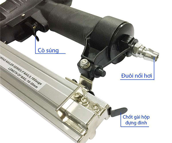 Súng bắn đinh bằng hơi thương hiệu Casar F30 C 2