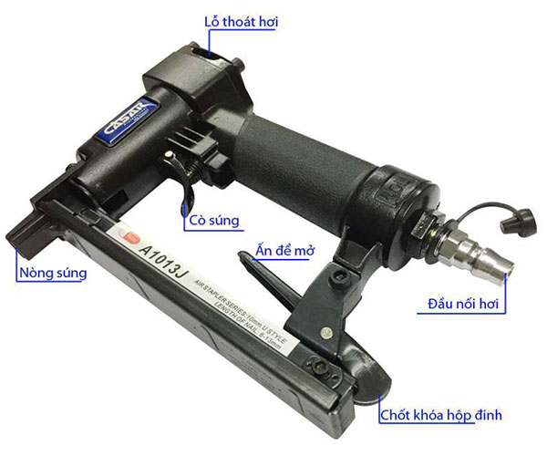 Súng bắn đinh U (10x13mm) dùng khí nén CASAR 1013J C 2