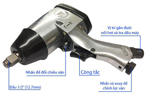 Súng vặn bu lông bằng khí nén 1 búa TOP PAK 1403 1