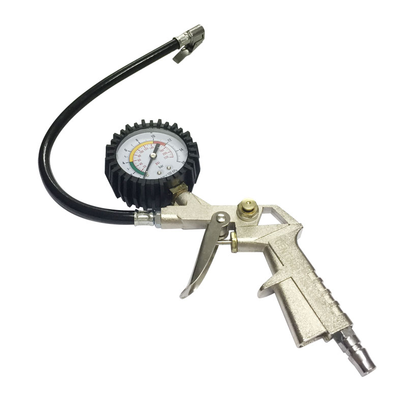 Tay bơm lốp có đồng hồ dạng súng cao cấp CENTURY LU TBS