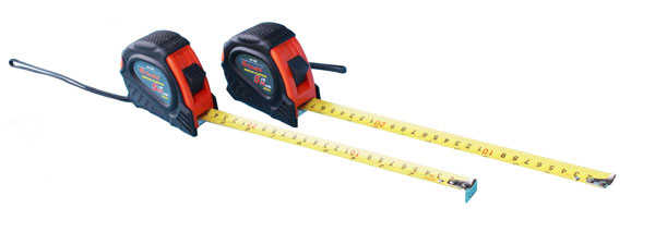 Thước kéo nền vàng cao cấp hệ Inch & Mét vỏ bọc cao su chống va đập Asaki AK 0387 3