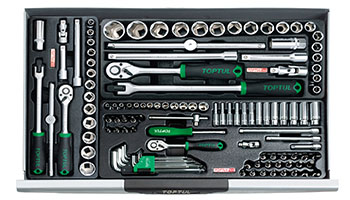 Tủ đồ nghề sửa chữa 7 ngăn 305 chi tiết Toptul GCAJ305G 2