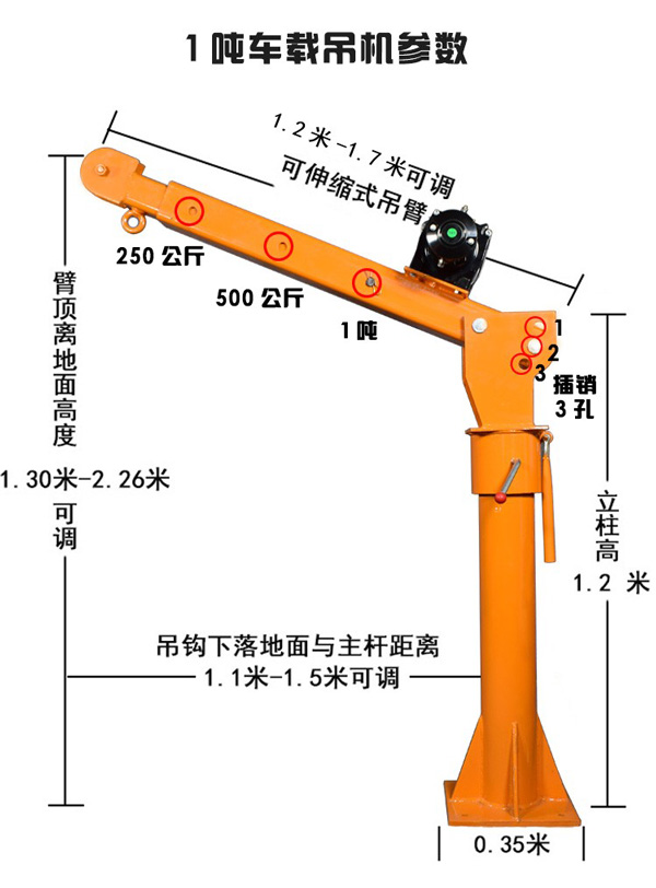 Khung cẩu 1000kg xoay 360 độ 1