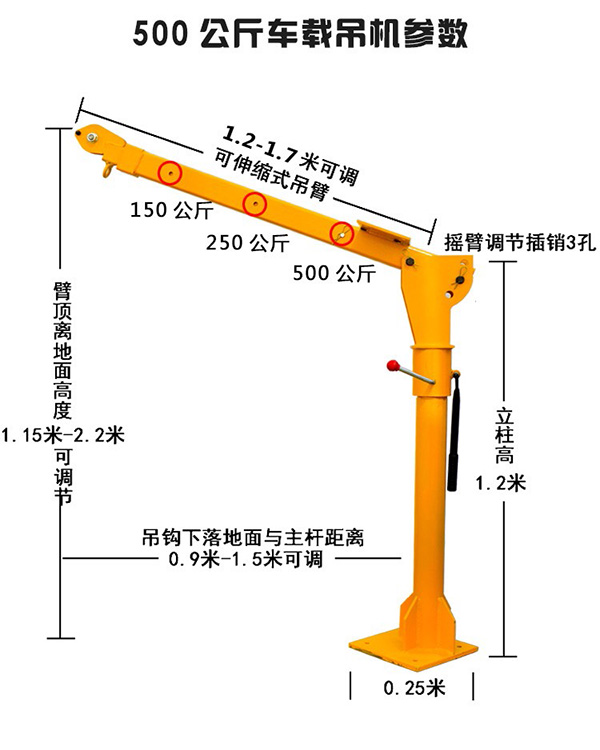 Khung cẩu 500kg xoay 360 độ 3