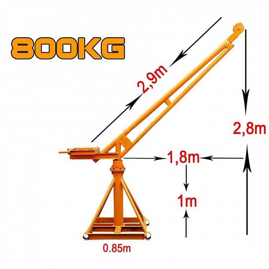 Khung cẩu xoay 360 độ 800kg