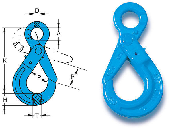 Móc cẩu lỗ tròn tự khóa YOKE X 025 1